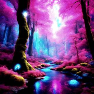 Fantasy World> Blue Mushroom Water