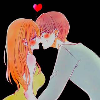Anime Couple Kissing