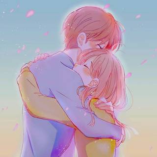 Anime Couple Hugging