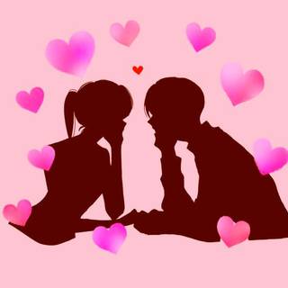 Anime Couple Cute> Love