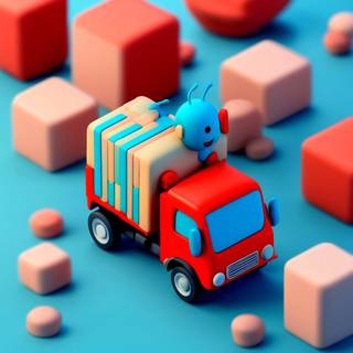 Mini Truck>Little Blue Bee :>