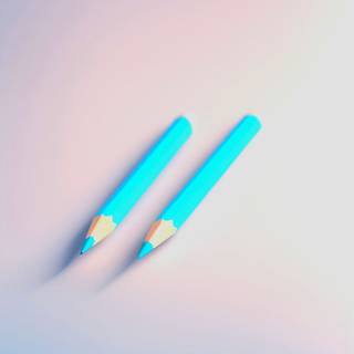 Two Teal Pencils
