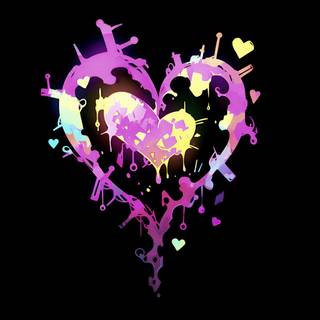 Cute Aesthetic Heart> TyeDye