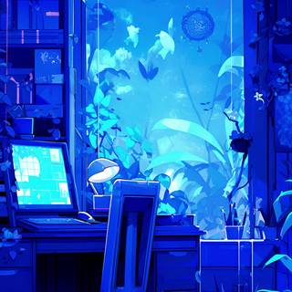 Beautiful Blue Aesthetic Wallpaper