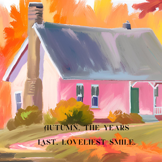 Autumn House Wallpaper