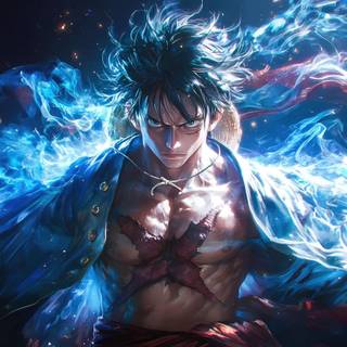 One Piece, Epic Monkey D. Luffy by flux_ani