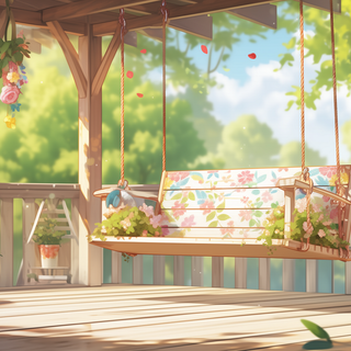 Porch Swing Serenity by robokoboto