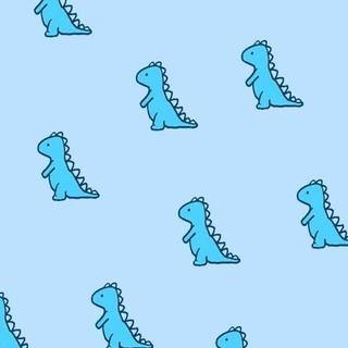 Cute blue dino<3