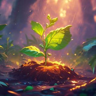 Spring Sprout Awakening by Phaethon