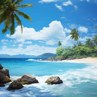 Beautiful 4k Tropical Beach Wallpaper