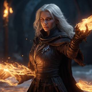 Fire Sorceress by Szapy