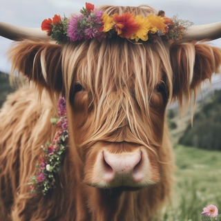 Highland cow wallpaper