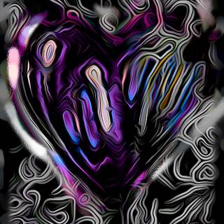 Samsung S24 Ultra Wallpaper Purple Heart