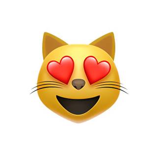 cat heart eye emoji. (MARKY I WANNA SEE U AGAINNN)