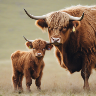 Highland cow wallpaper 