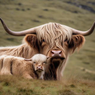 Highland cow wallpaper 