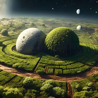 Mabox Linux Space greenery