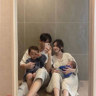 Me and Hayden and our 2 twin babies 