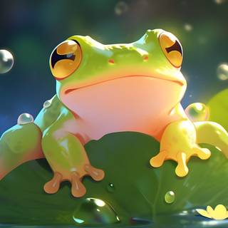 cute frog wallpaper