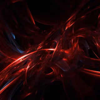 Red, black, abstract, sharp, glowing, light, lines, energy, dark, flowing, swirls, dynamic, curves, vibrant, intense.