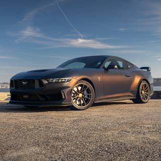 4k Ford Mustang Dark Horse Wallpaper