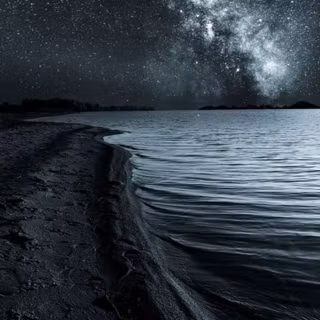 Sea at night