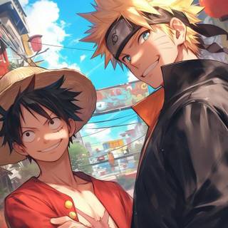 Naruto And Luffy 