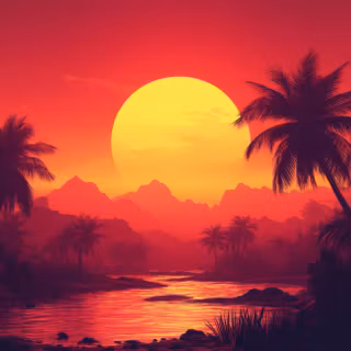 Tropical Sunset Bliss