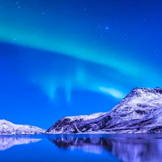 Blue sky and mountains
