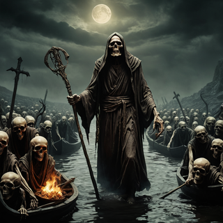 Charon Ferryman of the dead Greek mythology 