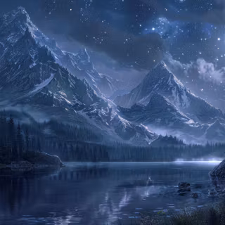 Moonlit Mountain