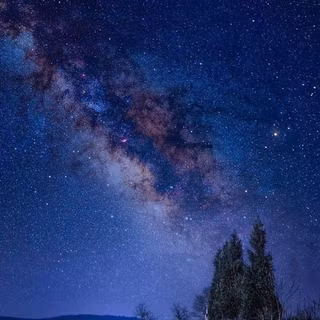 Blue Night time road