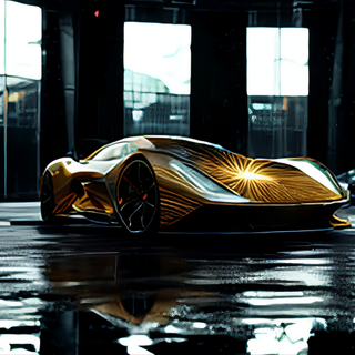 3D HIGH-END SPORTS CAR WALLPAPER