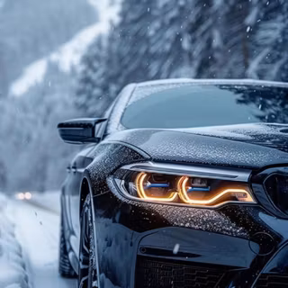 Snowy BMW