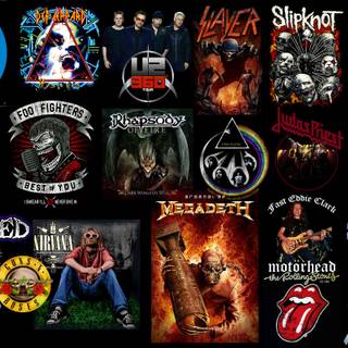 HEAVY METAL COLLAGE WALLPAPER