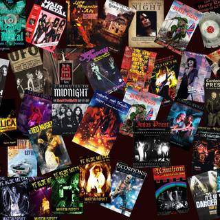 HEAVY METAL COLLAGE WALLPAPER
