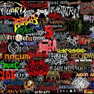 HEAVY METAL COLLAGE WALLPAPER