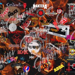 HEAVY METAL COLLAGE WALLPAPER