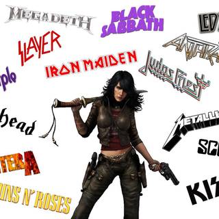 HEAVY METAL COLLAGE WALLPAPER