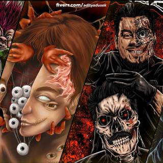 HEAVY METAL COLLAGE WALLPAPER