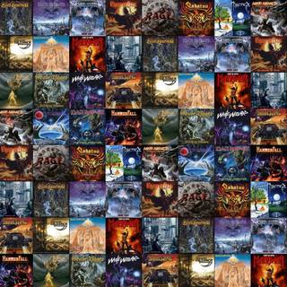 HEAVY METAL COLLAGE WALLPAPER