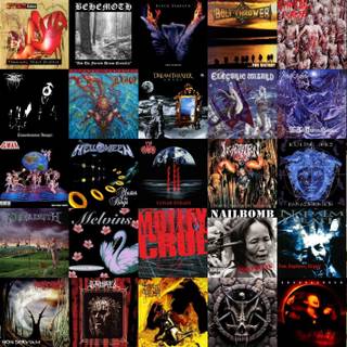 HEAVY METAL COLLAGE WALLPAPER