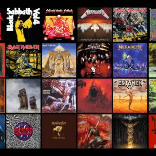 HEAVY METAL COLLAGE WALLPAPER