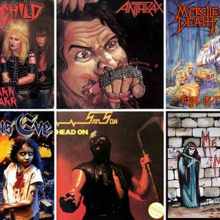 HEAVY METAL COLLAGE WALLPAPER