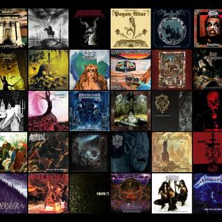 HEAVY METAL COLLAGE WALLPAPER