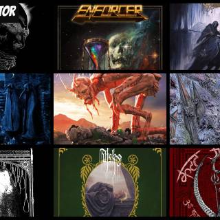 HEAVY METAL COLLAGE WALLPAPER