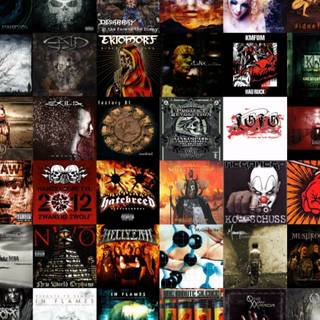 HEAVY METAL COLLAGE WALLPAPER