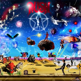 HEAVY METAL COLLAGE WALLPAPER