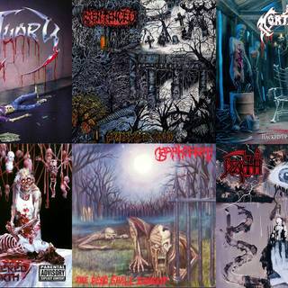 HEAVY METAL COLLAGE WALLPAPER