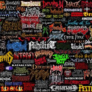 HEAVY METAL COLLAGE WALLPAPER